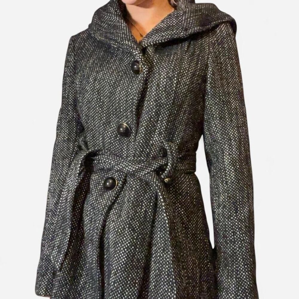 Steve-madden Women's Black and Grey Coat